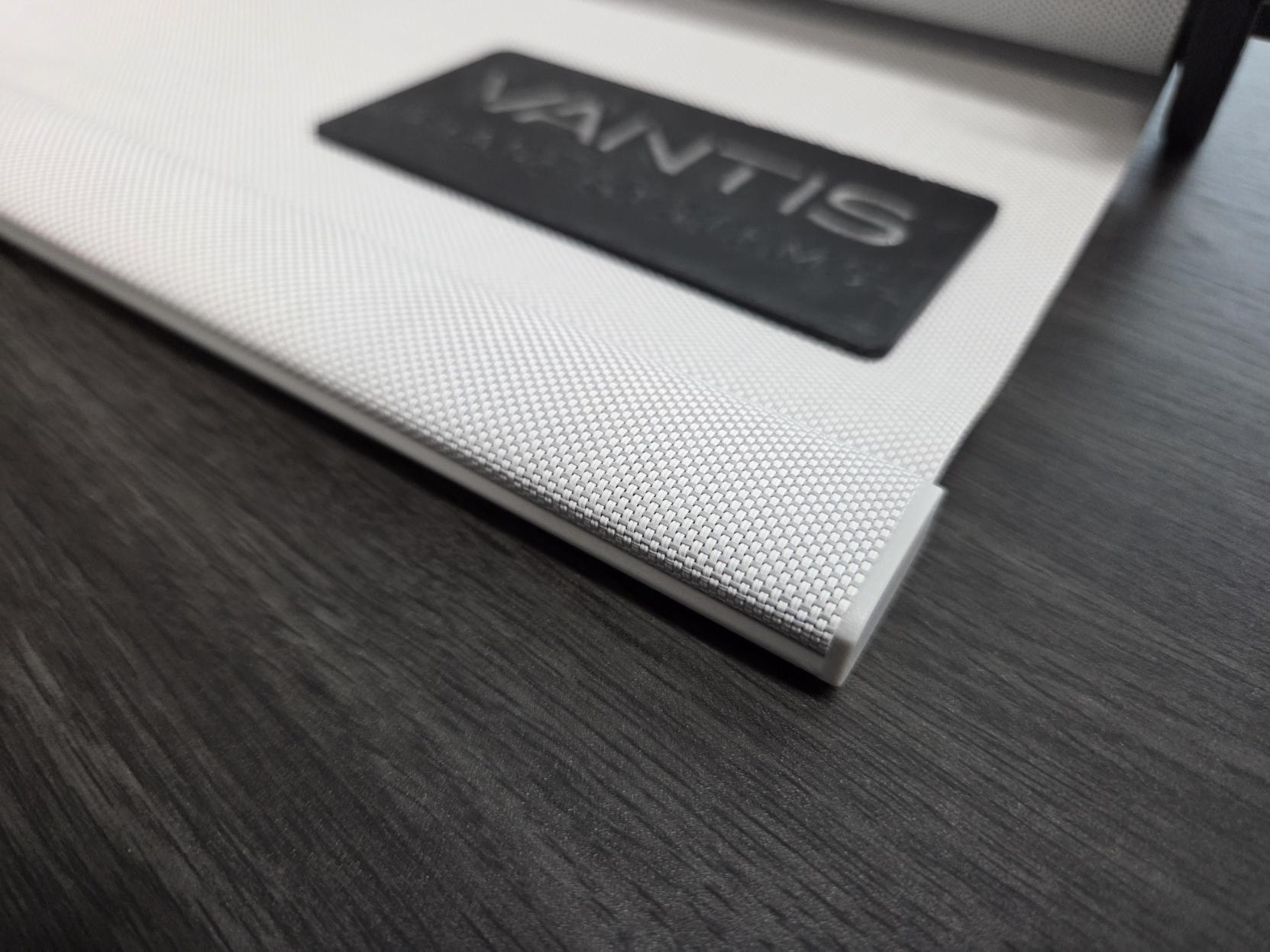 Vantis bottom hembar — precision-weighted shade hem for clean fabric tension and finish